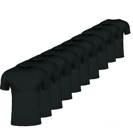 Kit 10 Camiseta Básicas Masculina Lisa Algodão 100% Confortável - Loja BRAVONI.