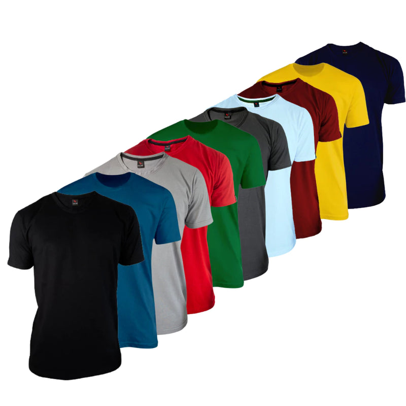 Kit 10 Camiseta Básicas Masculina Lisa Algodão 100% Confortável